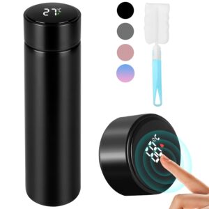 Stainless Steel Sports Water Bottle – 500 ML (Pure Black)